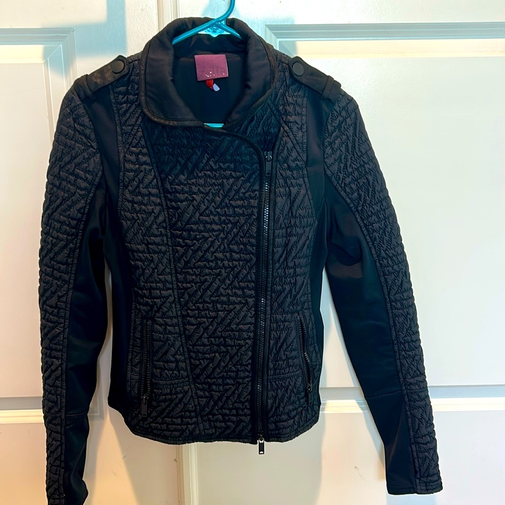 Zella Z Stretch Moto Jacket in Black